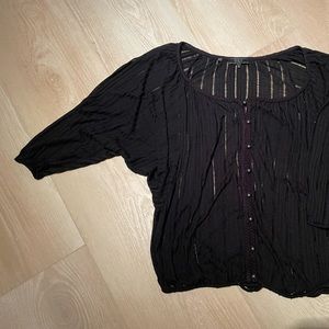 Black guess blouse shirt